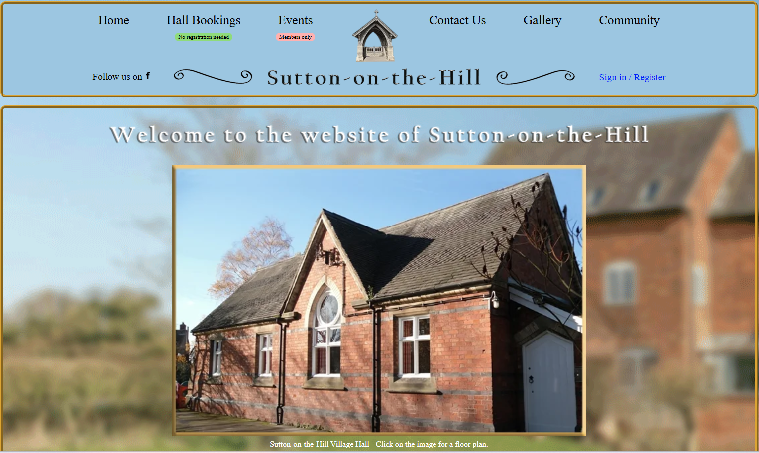 Local organisation website example